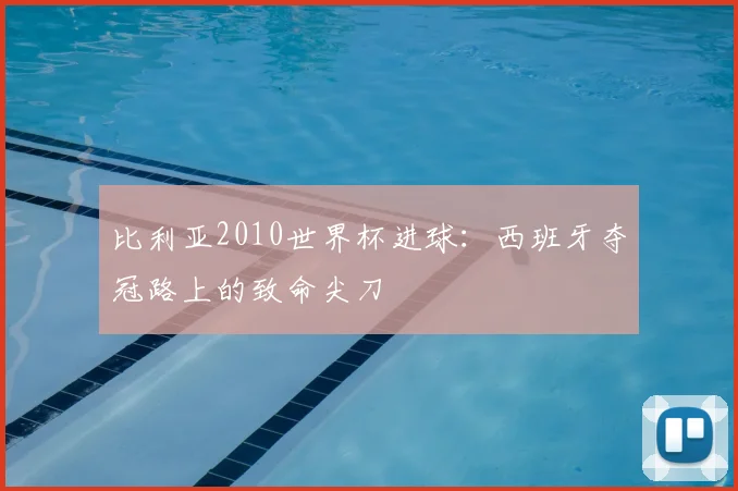 比利亚2010世界杯进球：西班牙夺冠路上的致命尖刀