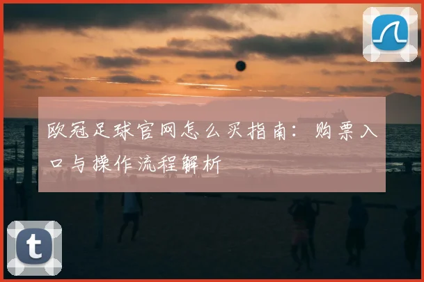 欧冠足球官网怎么买指南：购票入口与操作流程解析